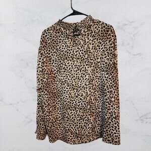 Torrid Sheer Leopard Top Size 2XL Keyhole back